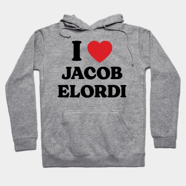 I Heart Jacob Elordi v2 Hoodie by Emma